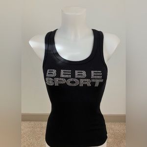 Bebe sport black tank top!